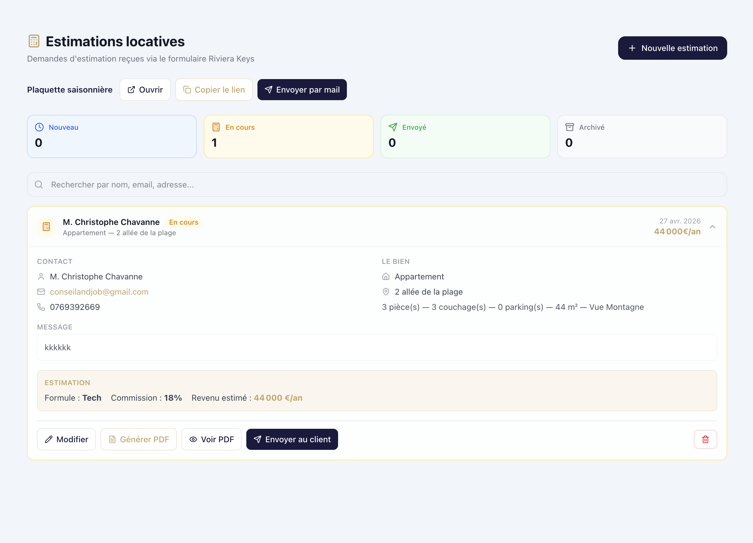Pipeline estimations